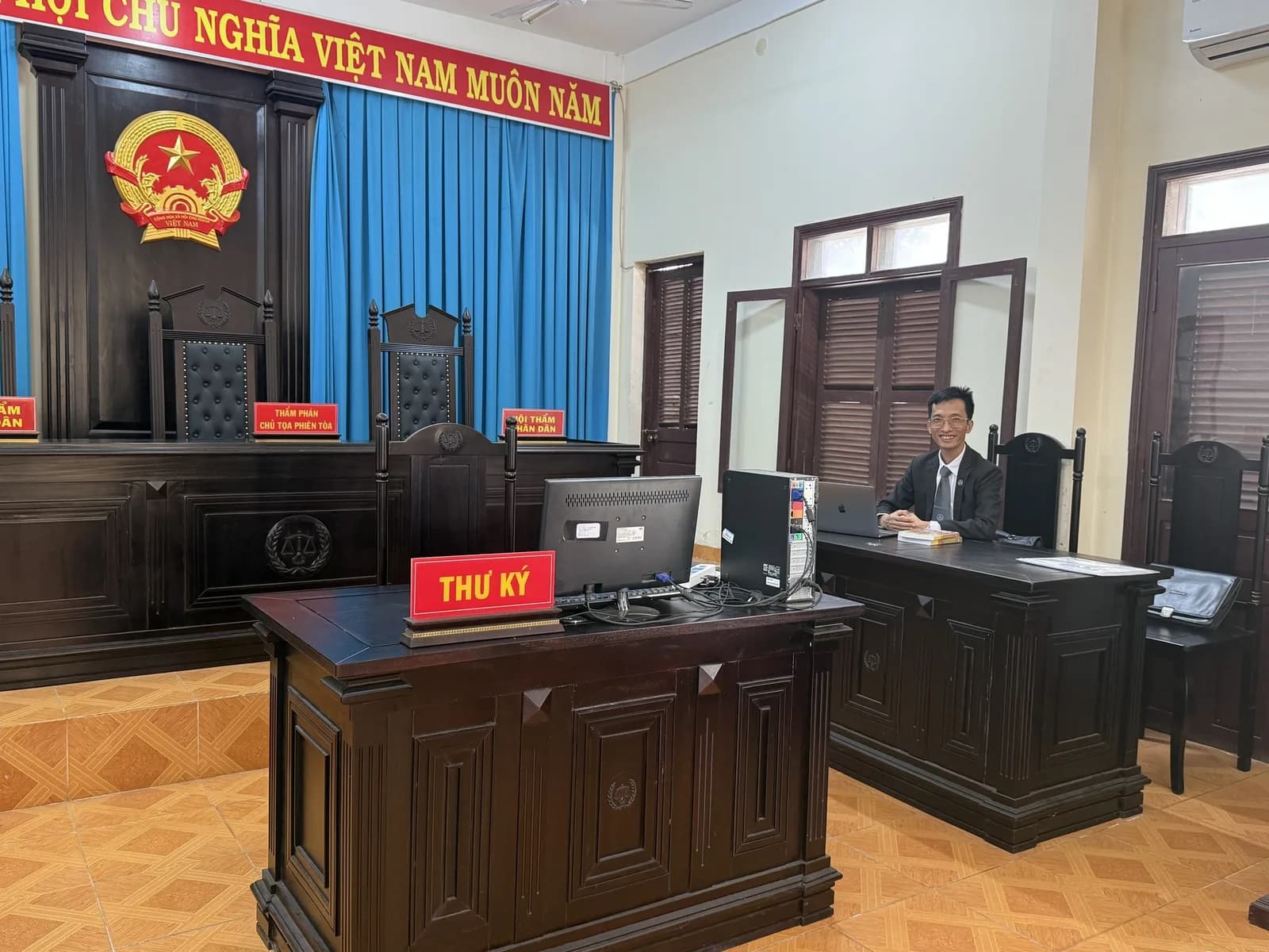 At a Court Hearing