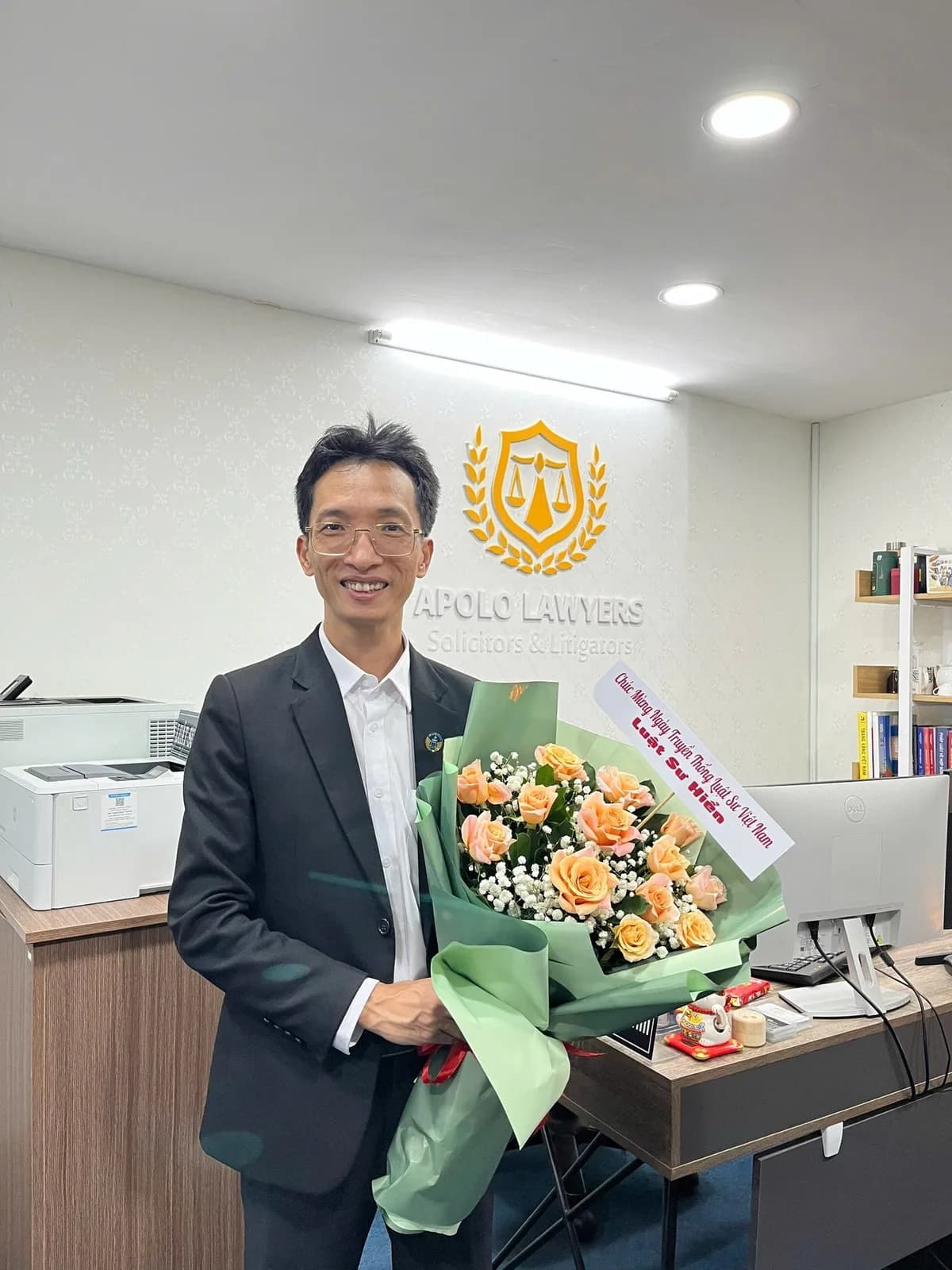 Receiving Congratulations