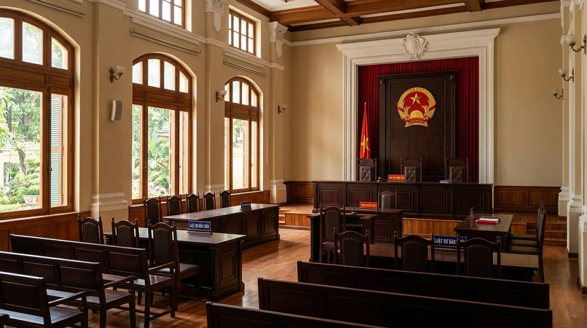 Vietnamese Courtroom Interior - vothienhien.com